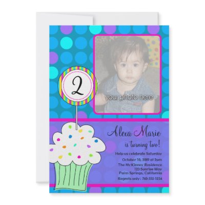 Blue Polkadots Cupcake Birthday by babydio