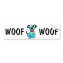 Blue Pooch bumper stickers