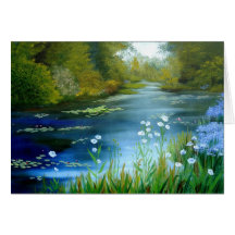 Blue Poppies Card
