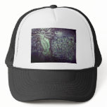 Blue Poseidon Greek God Surreal Painting Trucker Hats