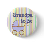 Blue Pram - "Grandpa To Be" pin