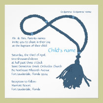Blue Prayer rope invitations