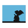 Blue Praying Angel Postcard