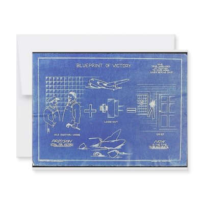 Blue Print Of Victory Invitation by ww2posters