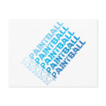Blue Print Paintball Postcards