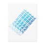Blue Print Paintball Postcard
