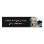 Blue & Purple 3D Mermaid 5 Close-up