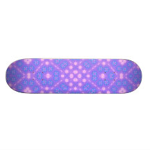 blue purple Abstract Pattern Skate Deck