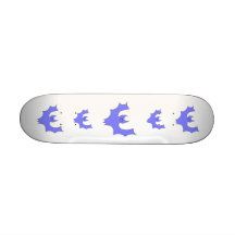 Blue - Purple Bat Cartoon. Skate Deck