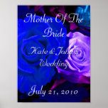 Blue Purple Rose posters