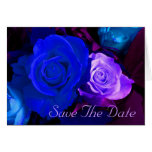 Blue Purple Rose Save The Date