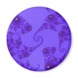 Blue Purple Seahorse Herd Magnet