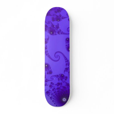 Blue Purple Seahorse Herd Skateboard by JamesOakley
