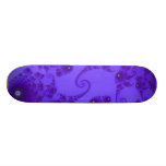Blue Purple Seahorse Herd Skateboard
