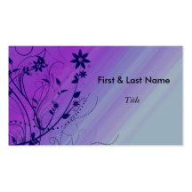 Blue & Purple Swirl Business Card template