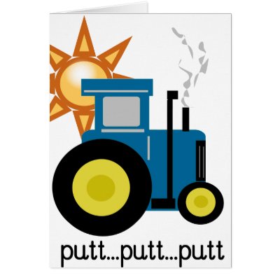 Blue Putt Putt Tractor by toddlersplace