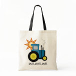 Blue Putt Putt Tractor Tshirts and Gifts Canvas Bag
