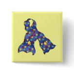 Blue Puzzle Autism Aspergers Awareness Ribbon Pin
