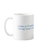 Blue Quotes - Christianity - C.S. Lewis - Mug