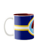 Blue Racing Stripes Mug