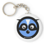 blue racoon keychain