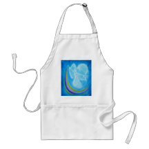 Blue Rainbow Angel Aprons