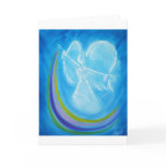 Blue Rainbow Angel Greeting Cards