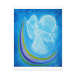 Blue Rainbow Angel Postcard