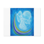 Blue Rainbow Angel Postcard