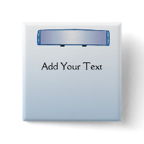 Blue Rearview Mirror on Blue Gradient Button