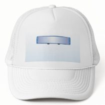Blue Rearview Mirror on Blue Gradient Trucker Hats