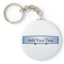 Blue Rearview Mirror on Blue Gradient Keychains