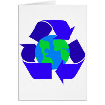 blue recycle cards