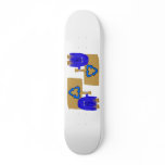 Blue recycle skateboard