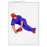 blue red baseball card