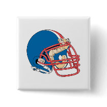 Blue & Red Football Helmet