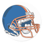 Blue & Red helmet Sticker