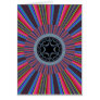 Blue Red Sunburst Fractal