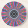 Blue Red Sunburst Fractal