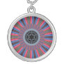 Blue Red Sunburst Fractal