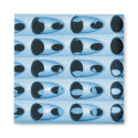 blue retro metal magnets