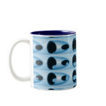 blue retro metal mugs