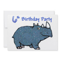 Blue Rhino 6th Birthday