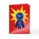 Blue Ribbon Dad with splash Card