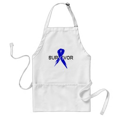 Blue Ribbon -Survivor Apron by HarvickDesigns