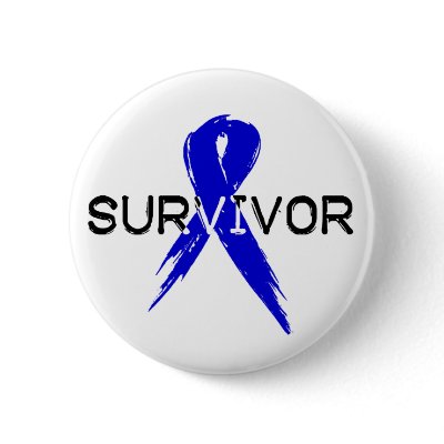 Blue Ribbon -Survivor Pins by HarvickDesigns