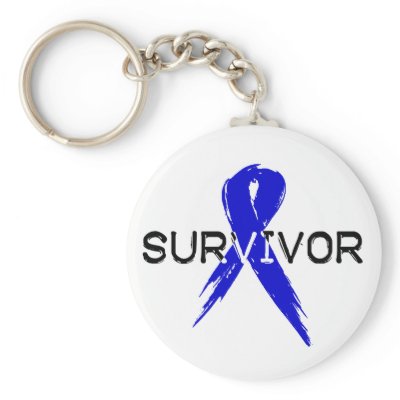 Blue Ribbon -Survivor Keychains by HarvickDesigns