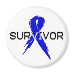 Blue Ribbon -Survivor Fridge Magnet