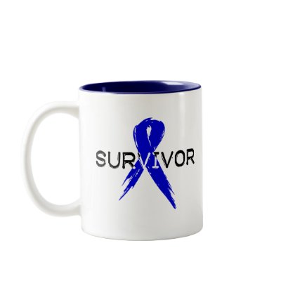 Blue Ribbon-Survivor Mugs by HarvickDesigns