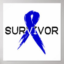 Blue Ribbon- Survivor Print